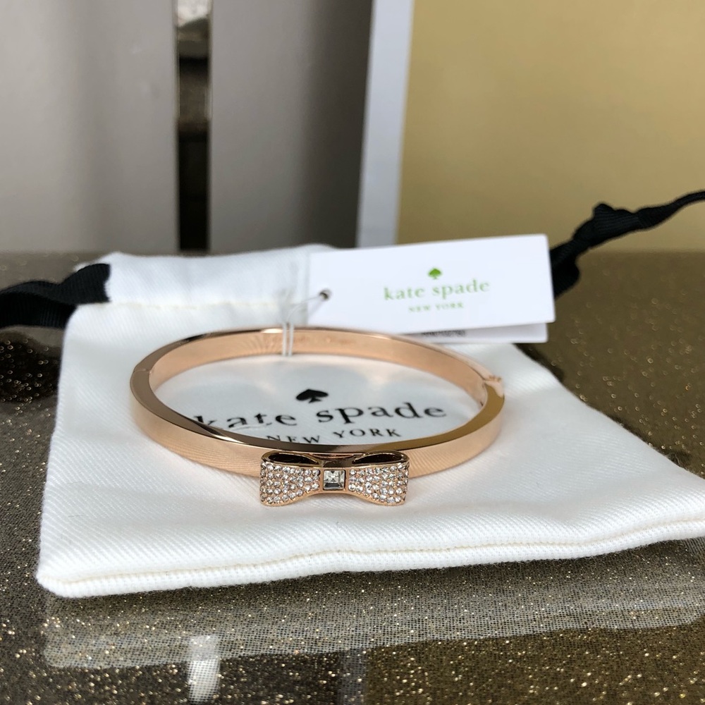 🎁 Kate spade ready set bow rose gold bracelet - Picture 3 of 7